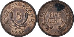 World Coins - Uganda, 5 Cents, 1966