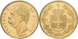 World Coins - Italy, Umberto I, 50 Lire, 1888, Rome, Gold, , KM:25