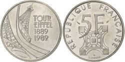 World Coins - France, 5 Francs, Tour Eiffel, 1989, Paris, Nickel, , Gadoury:772