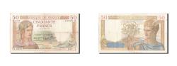 World Coins - Banknote, France, 50 Francs, 50 F 1934-1940 ''Cérès'', 1939, 1939-07-13