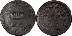 World Coins - Coin, ITALIAN STATES, VENICE-PALMA NOVA, 50 Centesimi, 1814, Palma Nova, Very