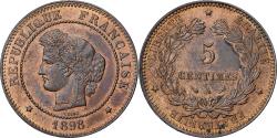 World Coins - France, 5 Centimes, Cérès, 1898, Paris, Bronze, , Gadoury:157a