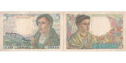 World Coins - France, 5 Francs, Berger, 1947-10-30, T.145, VF(30-35)
