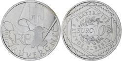 World Coins - France, 10 Euro, Euros des régions, 2010, Paris, Auvergne, , Silver