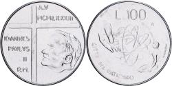 World Coins - Vatican, John Paul II, 100 Lire, 1983, Rome, FDC, Stainless Steel,