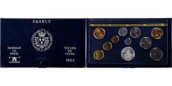 World Coins - France, Coffret 1 c. à 100 frs., 1982, MDP, FDC,