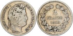 World Coins - France, Louis Philippe I, 2 Francs, 1840, Strasbourg, Silver, , KM:743.3