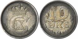 World Coins - Denmark, Christian X, 10 Öre, 1918, Copenhagen, Silver, , KM:818.1