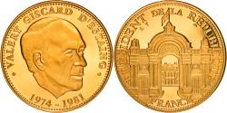 World Coins - France, Medal, Les Présidents de la République, Valery Giscard d'Estaing