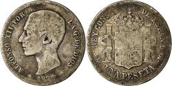 World Coins - Coin, Spain, Alfonso XII, Peseta, 1876, Madrid, , Silver, KM:672