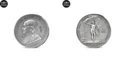 World Coins - France, Benjamin Franklin, 25 Euro, 2 Oz Higf Relief, 2025, Monnaie de Paris