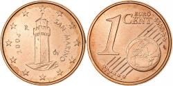 World Coins - San Marino, Euro Cent, 2004, Rome, Copper Plated Steel, , KM:440