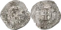 World Coins - France, Charles V, Blanc au K, 1365-1380, Billon, , Duplessy:363