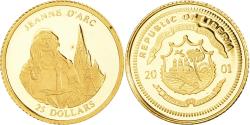 World Coins - Coin, Liberia, Jeanne d'Arc, 25 Dollars, 2001, American Mint, Proof,