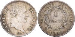 World Coins - France, Napoleon I, 1 Franc, 1808, Paris, Silver, , Gadoury:446