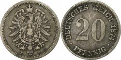 World Coins - Coin, GERMANY - EMPIRE, Wilhelm I, 20 Pfennig, 1874, Hannover,