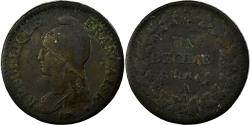 World Coins - Coin, France, Dupré, Decime, 1795, Paris, , Bronze, Gadoury:186