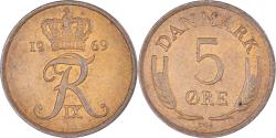 World Coins - Coin, Denmark, 5 Öre, 1969