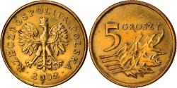 World Coins - Coin, Poland, 5 Groszy, 2002, Warsaw, , Brass, KM:278