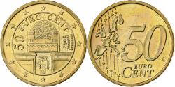 World Coins - Austria, 50 Euro Cent, 2002, Vienna, Nordic gold,