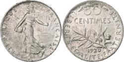 World Coins - France, 50 Centimes, Semeuse, 1920, Paris, Silver, , Gadoury:420
