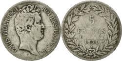 World Coins - Coin, France, Louis-Philippe, 5 Francs, 1830, Lyon, , Silver, KM:735.4