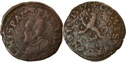 World Coins - Coin, France, Franche-Comté, Philipp II of Spain, 2 Deniers, 1589, Dole, Rare