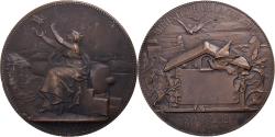 World Coins - France, Medal, Ministère de la Guerre, Concours de l'État, 1871, Bronze