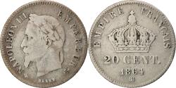 World Coins - Coin, France, Napoleon III, Napoléon III, 20 Centimes, 1864, Strasbourg