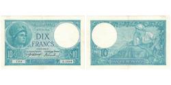 World Coins - France, 10 Francs, 1916, 768 A.1084, Minerve, AU(55-58), Fayette:06.01