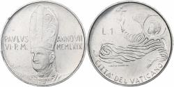World Coins - Vatican, Paul VI, 1 Lire, 1969 - Anno VII, Rome, Aluminum, , KM:108