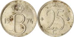 World Coins - Coin, Belgium, 25 Centimes, 1974, Brussels, , Copper-nickel, KM:154.1