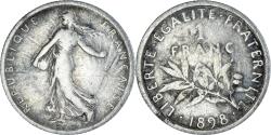 World Coins - Coin, France, Semeuse, Franc, 1898, Paris, , Silver, KM:844.1