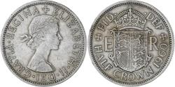 World Coins - Coin, Great Britain, Elizabeth II, 1/2 Crown, 1960, , Copper-nickel