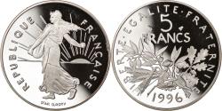 World Coins - Coin, France, Semeuse, 5 Francs, 1996, Paris, Proof, , Nickel Clad