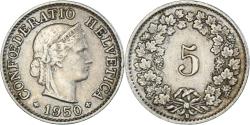 World Coins - Coin, Switzerland, 5 Rappen, 1950