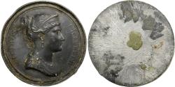 World Coins - France, Medal, Joséphine, Impératrice et Reine, Cliché Uniface, Tin-Zinc