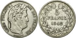 World Coins - Coin, France, Louis-Philippe, 5 Francs, 1842, Strasbourg, , Silver