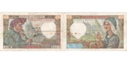 World Coins - France, 50 Francs, Jacques Coeur, 1941-11-20, N.13999477, VF(20-25)