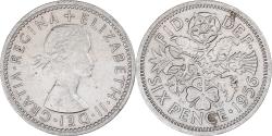 World Coins - Coin, Great Britain, 6 Pence, 1956