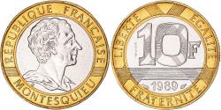 World Coins - Coin, France, Montesquieu, 10 Francs, 1989, Monnaie de Paris, ESSAI,