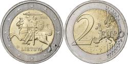 World Coins - Lithuania, 2 Euro, The arms of Lithuania, 2015, Vilnius, Bi-Metallic,