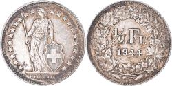World Coins - Coin, Switzerland, 1/2 Franc, 1944