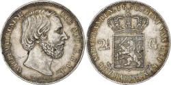 World Coins - Netherlands, William III, 2-1/2 Gulden, 1870, Utrecht, Silver, , KM:82