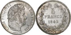 World Coins - France, Louis-Philippe, 5 Francs, 1842, Bordeaux, Silver, , Gadoury:678