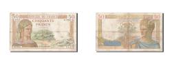 World Coins - Banknote, France, 50 Francs, 50 F 1934-1940 ''Cérès'', 1937, 1937-03-25