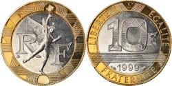 World Coins - Coin, France, Génie, 10 Francs, 1999, Paris, BU, , Aluminum-Bronze