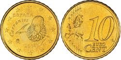 World Coins - Spain, 10 Euro Cent, 2014, Madrid, , Brass, KM:1147