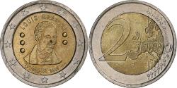 World Coins - Belgium, Albert II, 2 Euro, 2009, Brussels, Louis Braille,