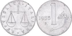 World Coins - Coin, Italy, Lira, 1955, Rome, , Aluminum, KM:91